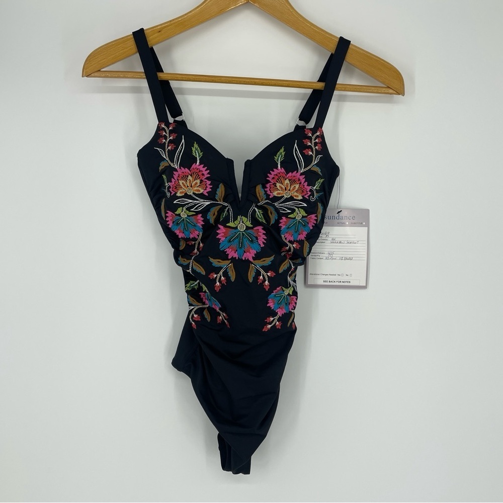 Sundance Saramago Swimsuit Embeoidered one piece size XS